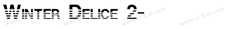 Winter Delice 2字体转换